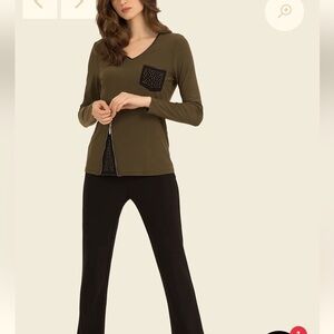 Joseph Ribkoff Safari Top Style 194119, size 12